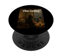 Codificación Voxel Art Vibe PopSockets PopGrip Adhesivo