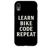 Codificación y Ciclismo Funny Learn Code Repeat Carcasa para iPhone XR