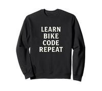 Codificación y Ciclismo Funny Learn Code Repeat Sudadera