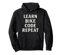 Codificación y Ciclismo Funny Learn Code Repeat Sudadera con Capucha