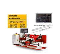 Codificador de Escala Lineal, Metal 2-Eje SDS6-2V KA300 Y Ka500 Pequeñas escalas lineales Longitud del codificador 0-1020mm Tornos y fresado y máquinas de perforación(KA500 KA300 SDS6-2V)