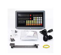 Codificador de Escala Lineal, SDS2MS 2 Eje DRO Conjunto digital Readou Con Kit 2pcs Escala lineal 5U Longitud 120 mm for 1020mm for torno Molino Cnc Máquina(One piece dro)