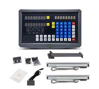 Codificador de Escala Lineal, SNS-2V 2 Lectura digital del torno de fresado del kit de eje con 2pcs Codificador de escala lineal de la regla óptica de 5um(0.001mm complete kit)