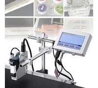 Codificador de inyección de tinta portátil para uso industrial, máquina de impresión de fecha inteligente para códigos de barras, números de lote, etiquetas e imágenes, 12,7 mm de ancho