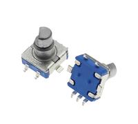 Codificador EC11 con interruptor, 30 posiciones, 15 pulsos, longitud del eje, 10 mm, potenciómetro rotatorio digital, 5 unidades