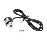 Codificador incremental de dos fases AB, codificador rotativo de eje sólido, codificador de 5 a 24 V CC con carcasa de aluminio para aplicaciones de automatización de oficina e (500B)