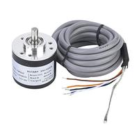 Codificador Rotativo 1000P/R, 300P/R to 2500P/R Módulo de Codificador Rotativo Incremental, Uso General DC 5-26V A, B, Z Salida Trifásica, Con Eje D de 6 mm, para Control Inteligente (300P/R)