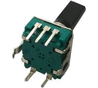 Codificador rotativo 5pcs 360 grados Codador EC12 RE12 Codificación de audio 5 Pin 24 Posición con el botón Push Switch Longitud 12. 20 15 mm(Length 15mm)