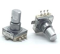Codificador rotativo 5pcs EC11 Interruptor de codificador giratorio con interruptor botón PUSH 30 Posición 5pin SMD Escriba la longitud del mango 12,5 mm medio eje