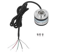 Codificador rotativo incremental de 2 fases, codificador rotativo PNP con diámetro exterior de 50 mm, protección IP50, salida de tipo push-pull de 5 a 24 V CC para automatización (1000P/R)