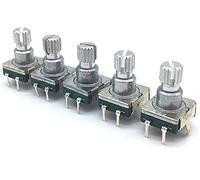 Codificador rotatorio 5 uds EC11 interruptor codificador sin botón interruptor 30 posiciones codificador rotatorio interruptor de código 5 pines tipo enchufable 12mm eje de ciruela Interruptores indus