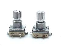 Codificador rotatorio 5 uds EC11 interruptor de codificador rotatorio con interruptor de botón 30 posiciones 5 pines tipo SMD longitud del mango 12mm eje de ciruela ElectronicSwitch