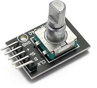 Codificador rotatorio KY-040 360 Módulo de interruptor del codificador giratorio grados, desarrollo sensor ladrillo KY040 Kit perilla potenciómetro(Ky-040 5pcs)
