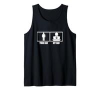 Codificar Tu Papá Mi Papá Hija Hijo Divertido Desarrollador de Software Camiseta sin Mangas