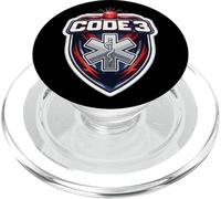 Código 3 Tres Divertido Argot paramédico Dentro Broma EMT EMS PopSockets PopGrip para MagSafe