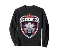 Código 3 Tres Divertido Argot paramédico Dentro Broma EMT EMS Sudadera