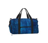Código Binario Azul del Programador,Bolso Deportivo Bandolera de Mano, Bolsa de Deporte, Bolsa de Viaje de Gran Capacidad para Mujeres y Hombres.