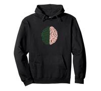 Código Binario Cerebro Sudadera con Capucha