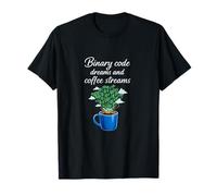 Código Binario Sueños Café Streams Programador Humor Camiseta