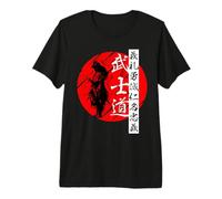 Código Bushido Samurai Kanji Guerrero Camiseta Premium