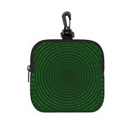Código Circular Binario del Programador,Bolsa de Almacenamiento Cuadrada con Cremallera, Monedero de Neopreno, Carteras pequeñas, Monedero pequeño, Monedero
