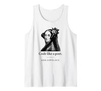 Código como una Poeta Ada Lovelace Camiseta sin Mangas