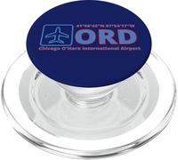 Código de Aeropuerto Internacional de Chicago O'Hare Coordenada ORD GPS PopSockets PopGrip para MagSafe