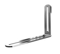 Código de ángulo ajustable acero inoxidable, orificio largo, actividad, fijador muebles derecho Adatto per ripiani e supporti(32x65x20-2pcs)
