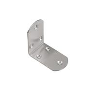 Código de ángulo de metal l, Paquete de 2 ángulos de 90 grados en forma de L de acero inoxidable, varios tamaños(125 X 125 X 19 X 3.0)