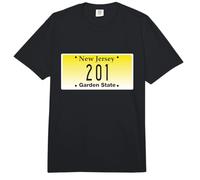 Código de área 201 New Jersey Hoboken Bayonne Union City Ciudad Natal Comfort Colors Adult Heavyweight T-Shirt