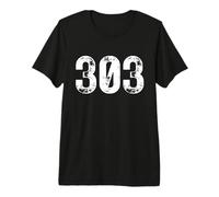 Código de área 303 Denver Colorado Teléfono Móvil Código de Área 303 Camiseta Premium