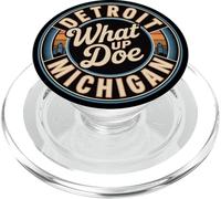 Código de Área 313 | What Up Doe Vintage Detroit Michigan PopSockets PopGrip para MagSafe