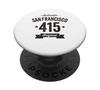 Código de área 415 San Francisco Envejecido auténtico PopSockets PopGrip Adhesivo