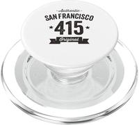 Código de área 415 San Francisco Envejecido auténtico PopSockets PopGrip para MagSafe