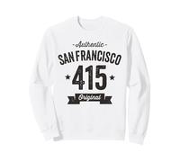 Código de área 415 San Francisco Envejecido auténtico Sudadera