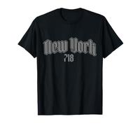 Código de área de la Ciudad de Nueva York 718 Old School NYC Bronx Brooklyn Camiseta