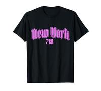Código de área de la Ciudad de Nueva York 718 Old School NYC Bronx Brooklyn Camiseta