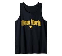 Código de área de la Ciudad de Nueva York 718 Old School NYC Bronx Brooklyn Camiseta sin Mangas
