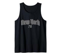Código de área de la Ciudad de Nueva York 718 Old School NYC Bronx Brooklyn Camiseta sin Mangas
