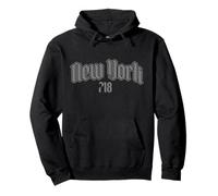 Código de área de la Ciudad de Nueva York 718 Old School NYC Bronx Brooklyn Sudadera con Capucha