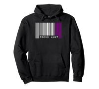 Código de Barras Orgullo Orgullo Orgullo Asexual Bandera LGBTQ Amor estético Sudadera con Capucha