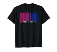 Código de Barras Orgullo Orgullo Orgullo Bisexual Bandera LGBTQ Amor estético Camiseta