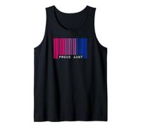 Código de Barras Orgullo Orgullo Orgullo Bisexual Bandera LGBTQ Amor estético Camiseta sin Mangas
