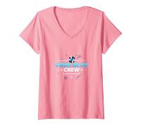 Código de Enfermera de Emergencia Blue Crew Response Team Gift Camiseta Cuello V, Mujer, Rosado, XL