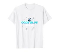 Código de Enfermera de Emergencia Blue Crew Response Team Gift Camiseta, Hombre, Blanco, 3XL
