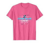 Código de Enfermera de Emergencia Blue Crew Response Team Gift Camiseta, Hombre, Rosa Jaspeado, 3XL