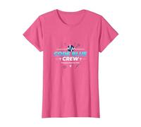Código de Enfermera de Emergencia Blue Crew Response Team Gift Camiseta, Mujer, Rosa Jaspeado, XS