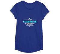 Código de Enfermera de Emergencia Blue Crew Response Team Gift Camiseta, Niñas, Azul Real, M