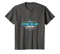 Código de Enfermera de Emergencia Blue Crew Response Team Gift Camiseta, Niños, Asfalto, 12 años
