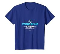 Código de Enfermera de Emergencia Blue Crew Response Team Gift Camiseta, Niños, Azul Real, 4 años